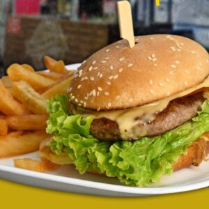 Hamburguesa al plato